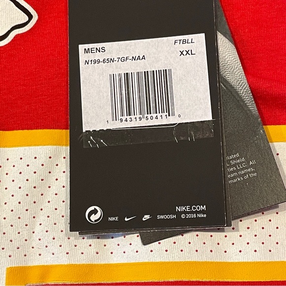 NEW 2XL NIKE The Kansas City Chiefs Patrick Mahomes Tee T-Shirt Red Men's - Picture 7 of 8
